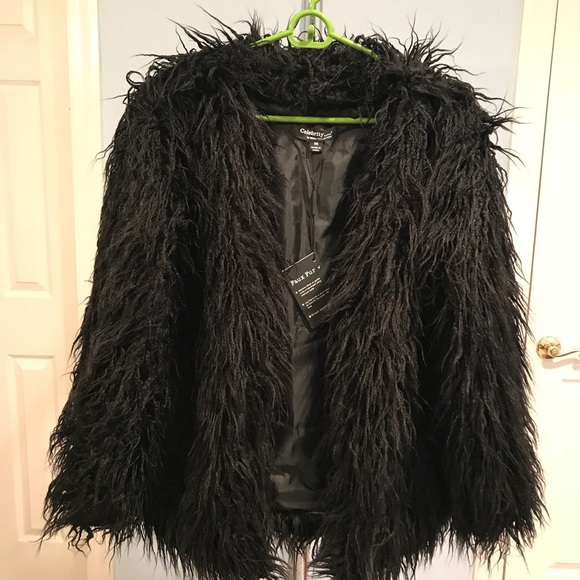 Celebrity Fashion Jackets & Blazers - NWT Black Shag Jacket